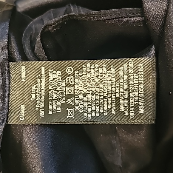 Ted Baker navy dress sz 2 - Picture 6 of 14